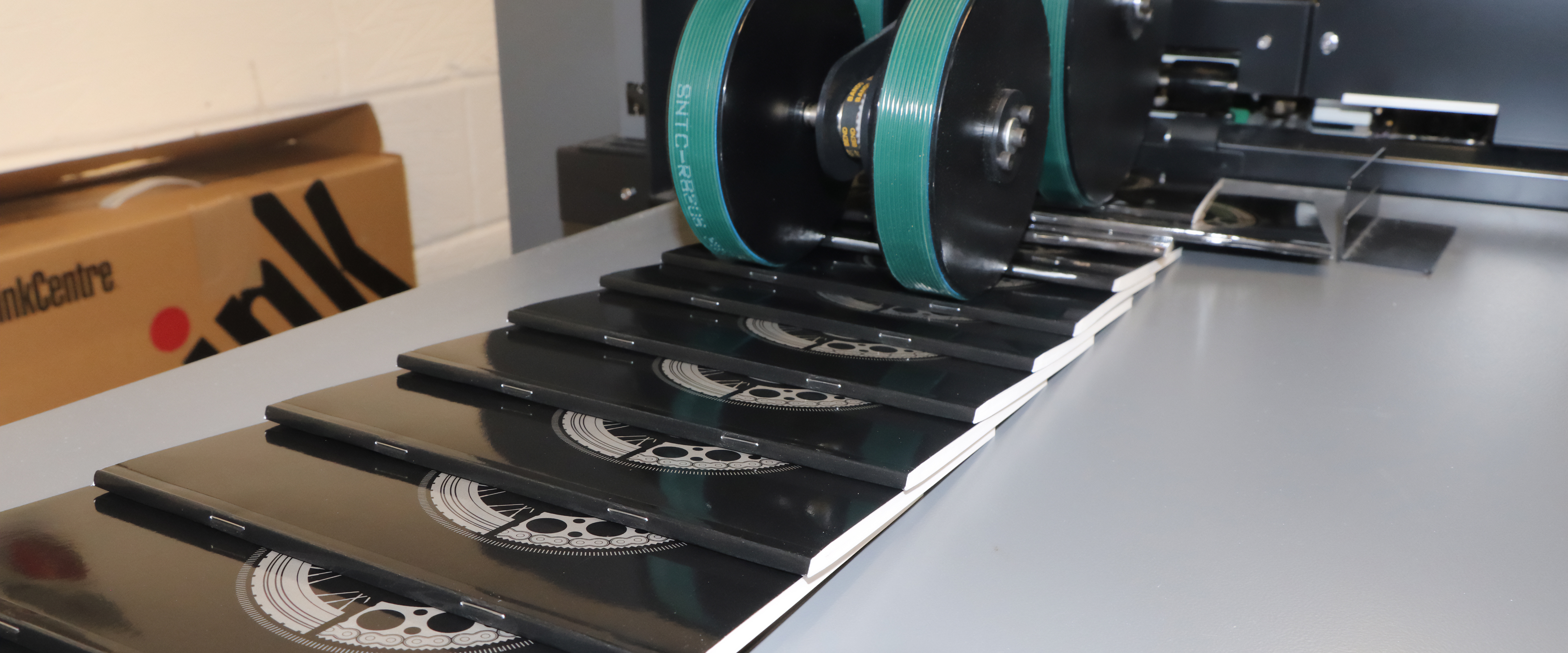 Solent can produce beautifully square spine finished booklets at speed.