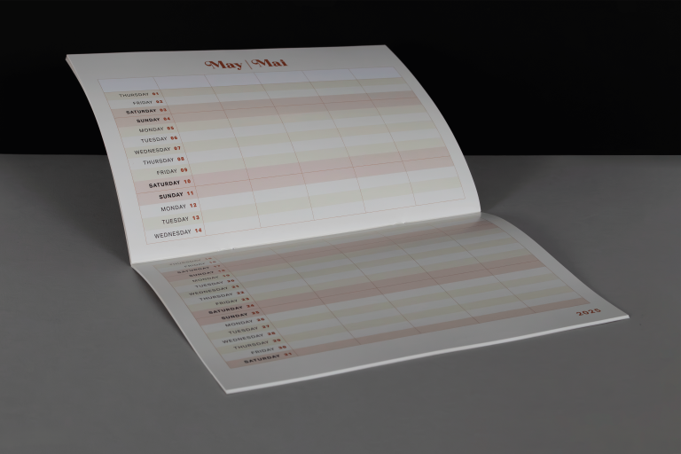 A4 Calendar