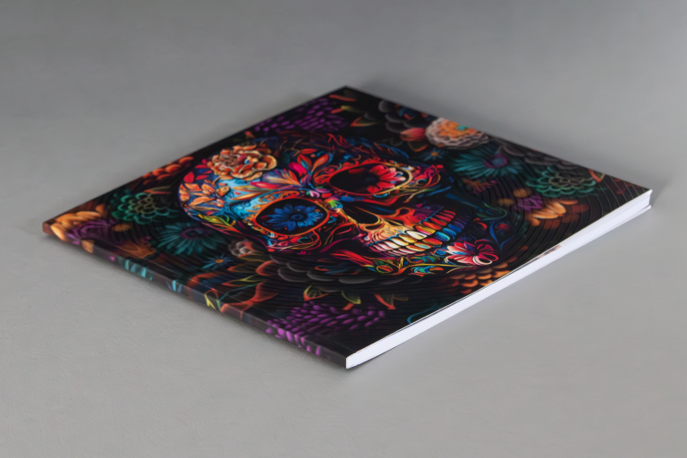 Skull Notebook with Flaps