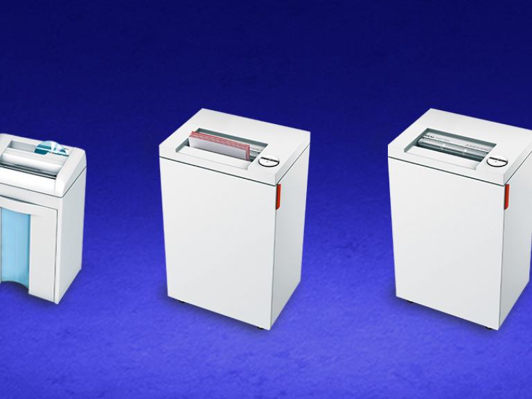 IDEAL deskside/personal high security shredders.
