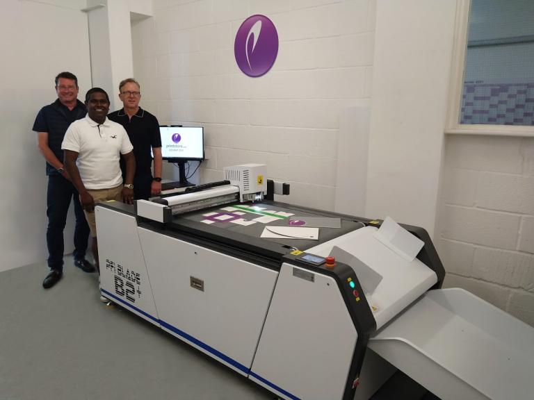 Clarke (left) with operations director Ben Pickard (centre) and design director Steve Ames (right)