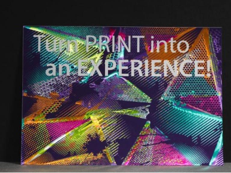 Turn print into an experience 
