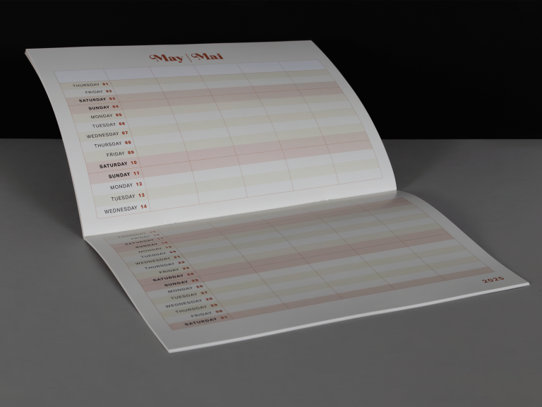 A4 Calendar