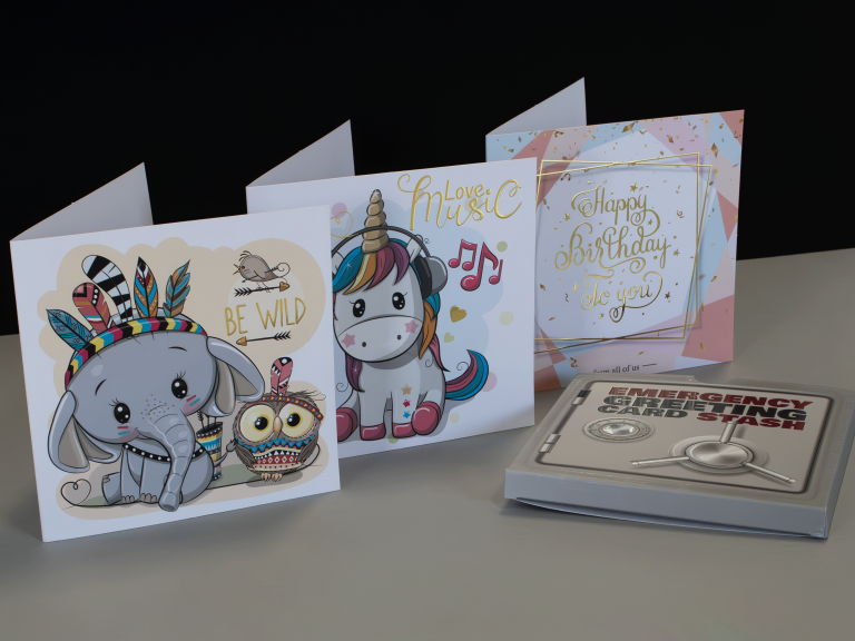 greeting cards with box