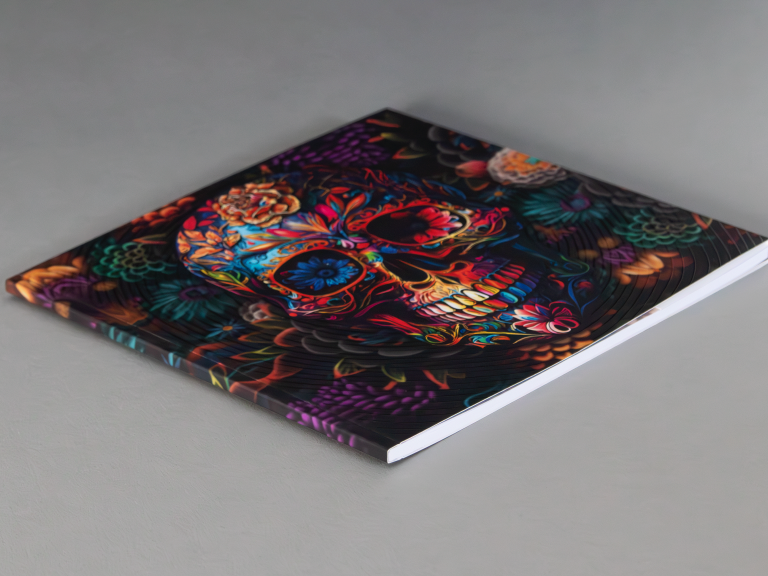 Skull Notebook with Flaps