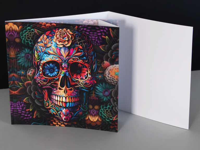 Skull Notebook with Flaps
