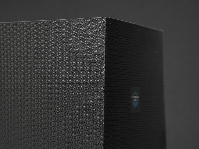 Example of print embellishments being designed strategically near folds to prevent the Spot UV from cracking