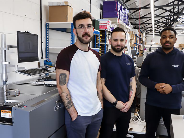 Mount Street Printer operations staff with their new DC-648