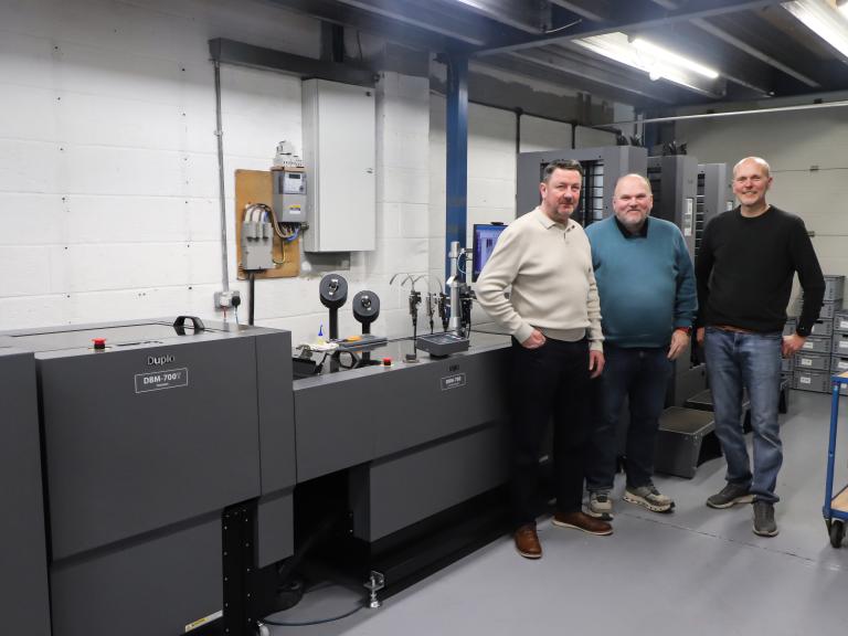 Duplo DBM-700 high speed, square spine booklet production at Solent Design Studio