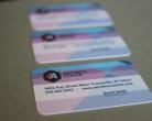die cut business card