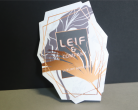 die cut business card