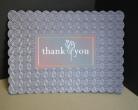 shaped thank you card
