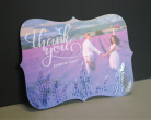 Shaped thank you card