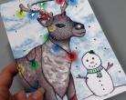 Embellished Reindeer Christmas Card