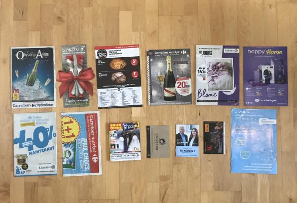 collated set of unaddressed