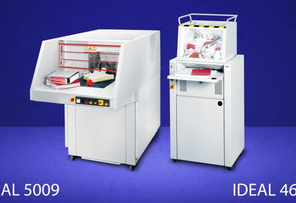 IDEAL 3 phase, high capacity shredders