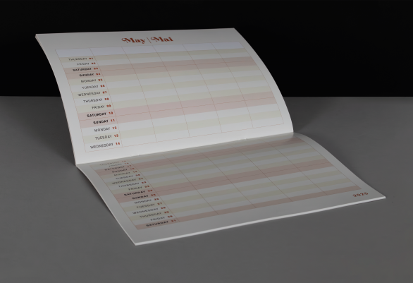 A4 Calendar