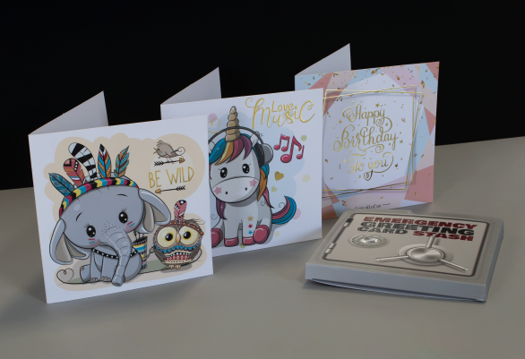 greeting cards with box