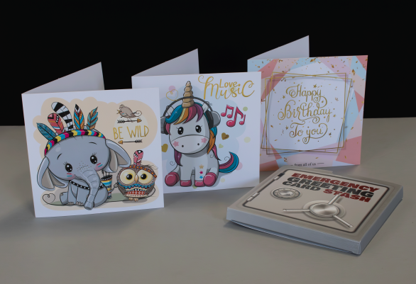 greeting cards with box