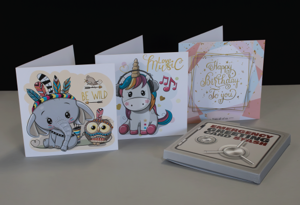 greeting cards with box