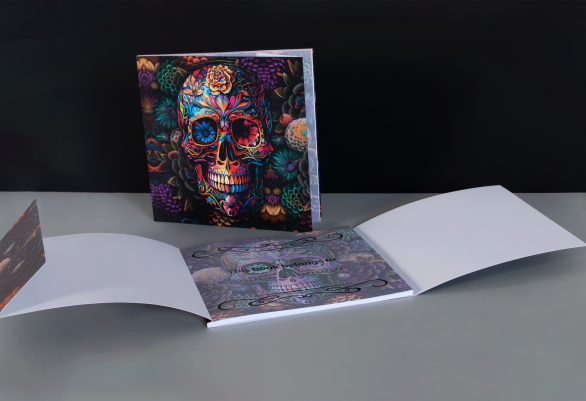 Skull Notebook with Flaps