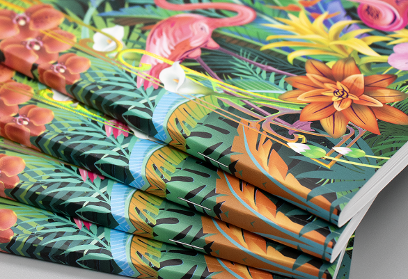 Square spine notebook