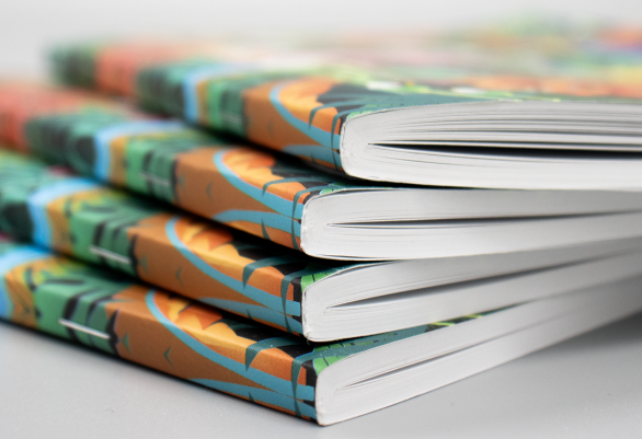 Square spine notebook